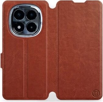 Mobiwear flip knižkové pre POCO X7 – Hnedé