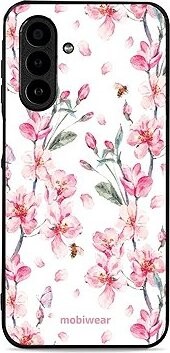 Mobiwear Glossy lesklé puzdro na Samsung Galaxy A17/A17 5G ružové kvety