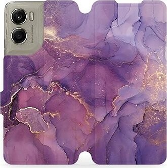 Mobiwear Flip puzdro pre Motorola Edge 70 fialový mramor