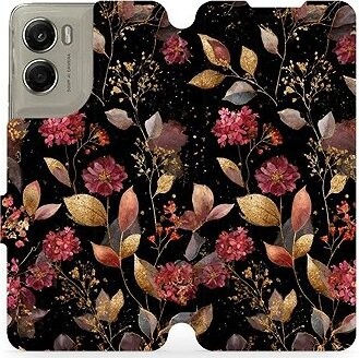 Mobiwear Flip puzdro pre Motorola Edge 70 zlatisté lístky