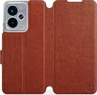 Mobiwear Flip knižkové pre Realme 14 5G – Hnedé