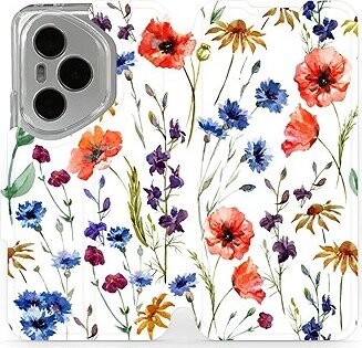 Mobiwear Flip knižkové pre Honor 400 Pro – Kvietky