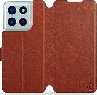 Mobiwear Flip puzdro pre Motorola Moto G56 5G hnedé a sivé