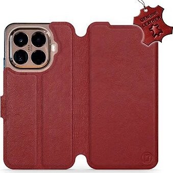 Mobiwear Kožené flip puzdro pre Xiaomi 15T Pro červené