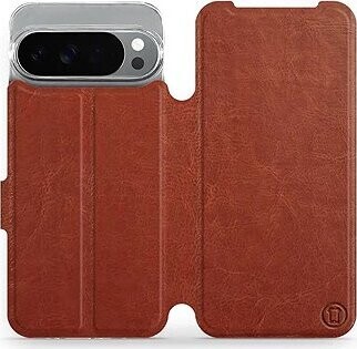 Mobiwear flip knižkové pre Google Pixel 10 Pro XL – Hnedé