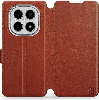 Mobiwear Flip puzdro pre Xiaomi Redmi Note 15 5G hnedé a sivé