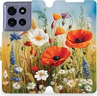 Mobiwear flip knižkové pre Motorola Moto G86 5G – Letná lúka