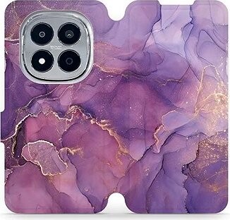 Mobiwear Flip puzdro pre Xiaomi Redmi Note 15 Pro 5G fialový mramor