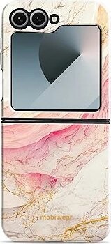 Mobiwear Elite Pro odolný obal na Samsung Galaxy Z Flip 7 FE ružový mramor