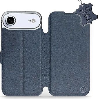 Mobiwear Kožené flip puzdro pre Apple iPhone Air modré