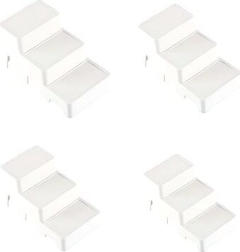 VERK 27026 Mutifunkčný organizér na kozmetiku 4 ks, biely