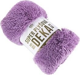 Jerry Fabrics Deka s dlouhým vlasem fialová 150 × 200 cm