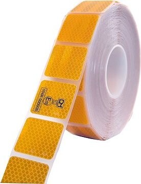 Prexim Fólia reflexná 50 mm × 50 m delená žltá