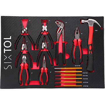 SIXTOL Modul s náradím do dielenského vozíka Mechanic Tool Tray 4, 15 ks