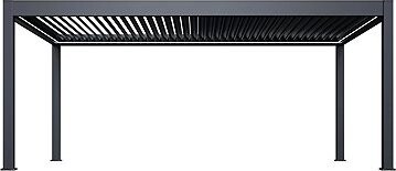 Rojaplast Luxusná elektrická bioklimatická pergola Prestige 6 × 4, hliník – voľne stojaca
