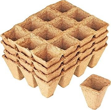 MEISTER 48 kvetináčov na predpestovanie rastlín, 4 × 4 cm