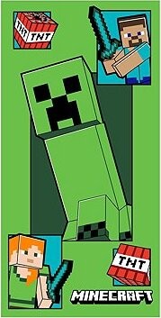 Jerry Fabrics Osuška Minecraft Creeper Coming 70 × 140 cm
