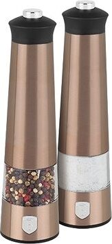 BERLINGERHAUS Mlynček na korenie a soľ elektrický, sada 2 ks Rosegold Metallic Line
