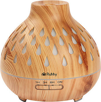 Ruhhy 26633 Aróma difuzér a zvlhčovač vzduchu RGB 400 ml, svetlohnedý