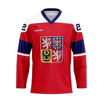 CCM Reprezentační dres ZOH čevený bez reklam XL