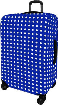 Kufryplus Obal na kufor Z55A Bodka III tmavomodrý M