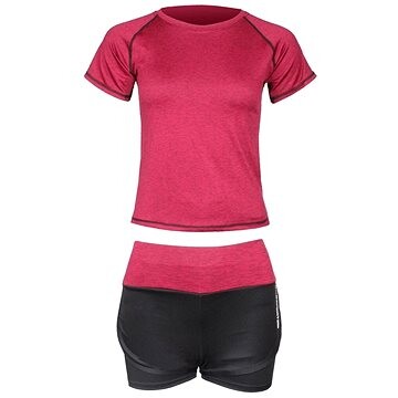 Merco Runner Short 2W fitness set plum S