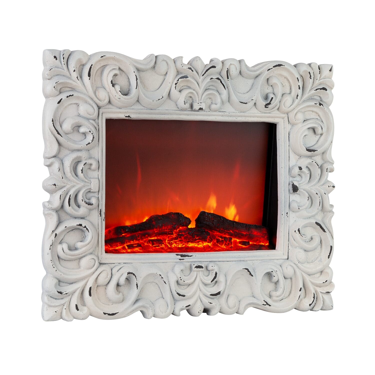 Klarstein Alpbach Snow, elektrický krb, 1800 W, 2 úrovne ohrevu, 65 cm, biely