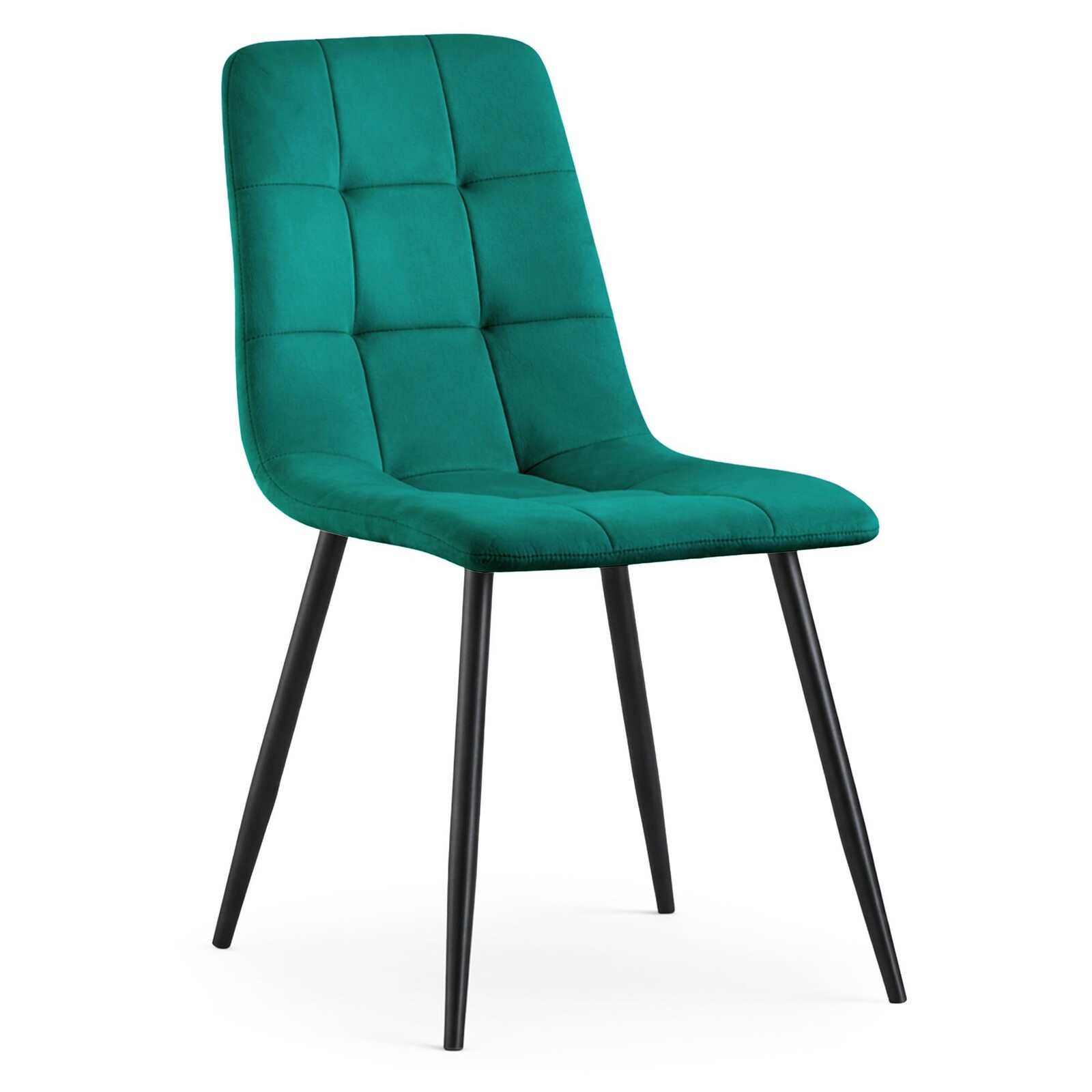 Čalouněná jídelní židle Nero lahvově zelená