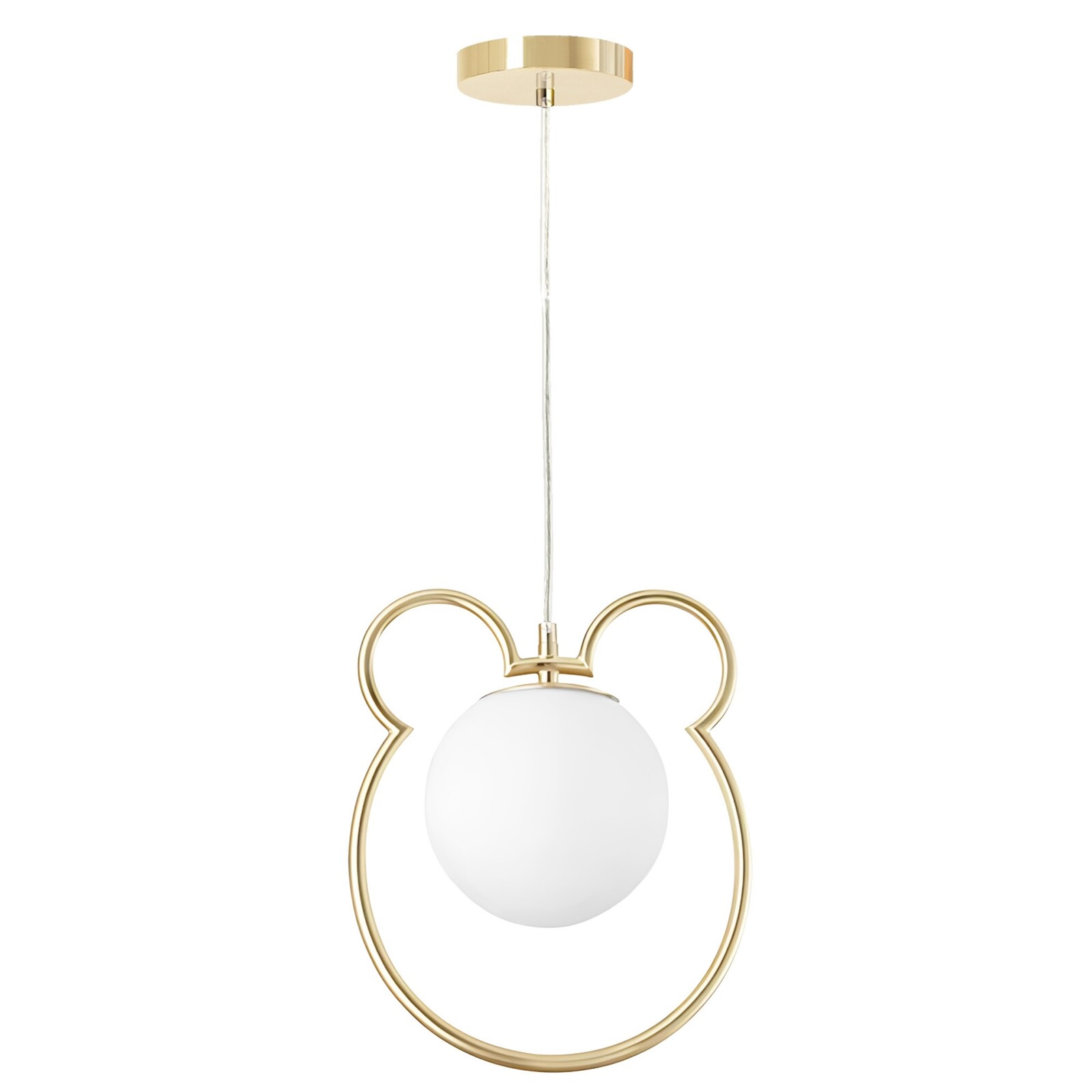 Dětský závěsný lustr G105-1W zlatý