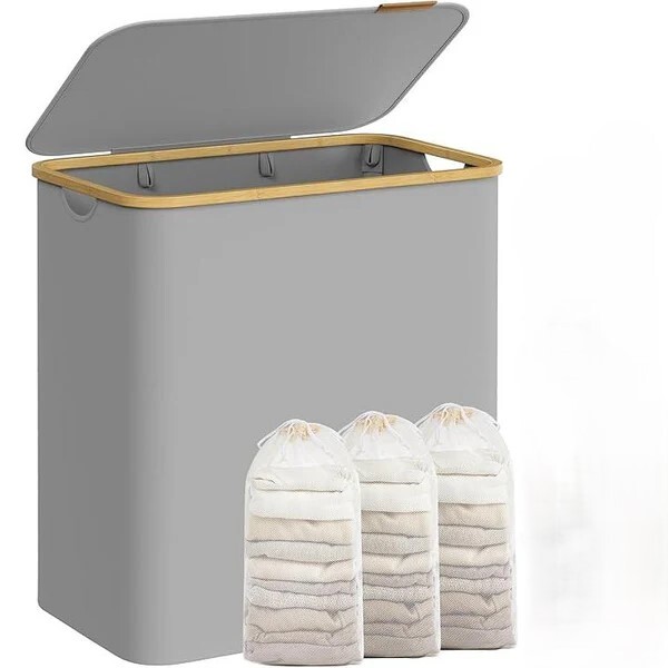 Koš na prádlo Leslie 150 L šedý