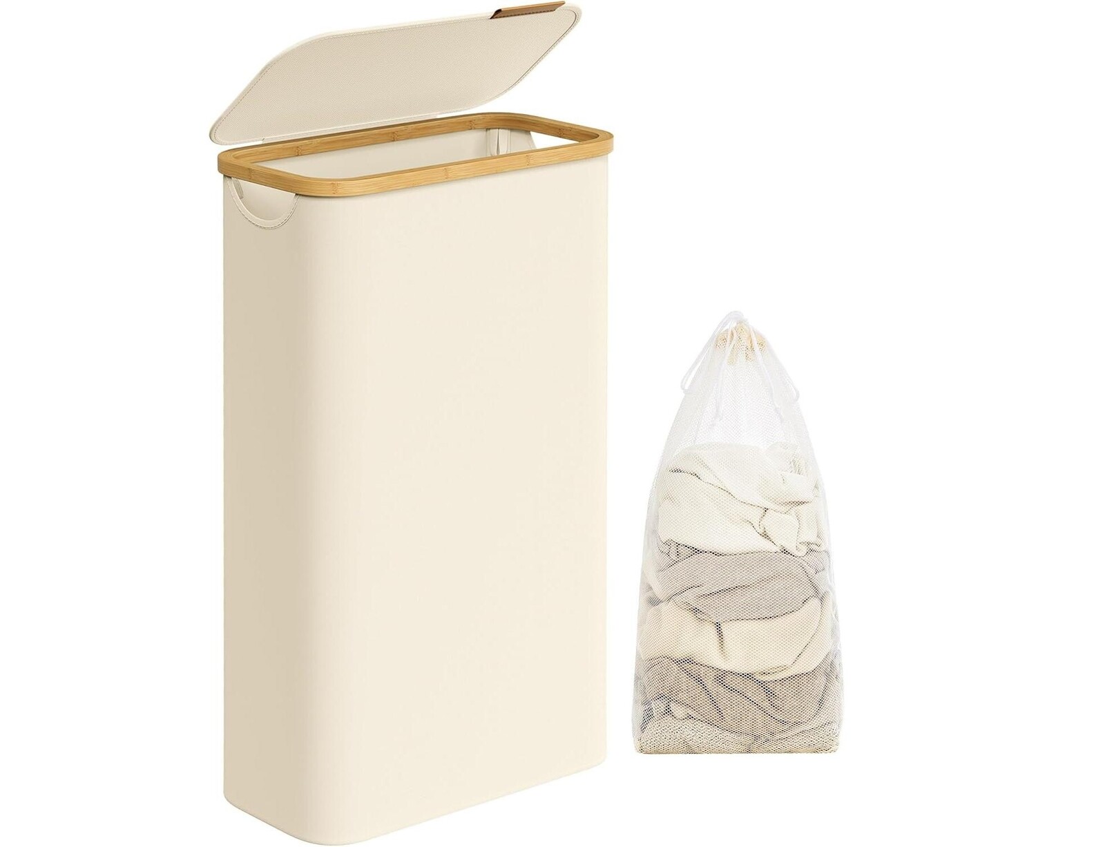 Koš na prádlo Leslie 65 L béžový