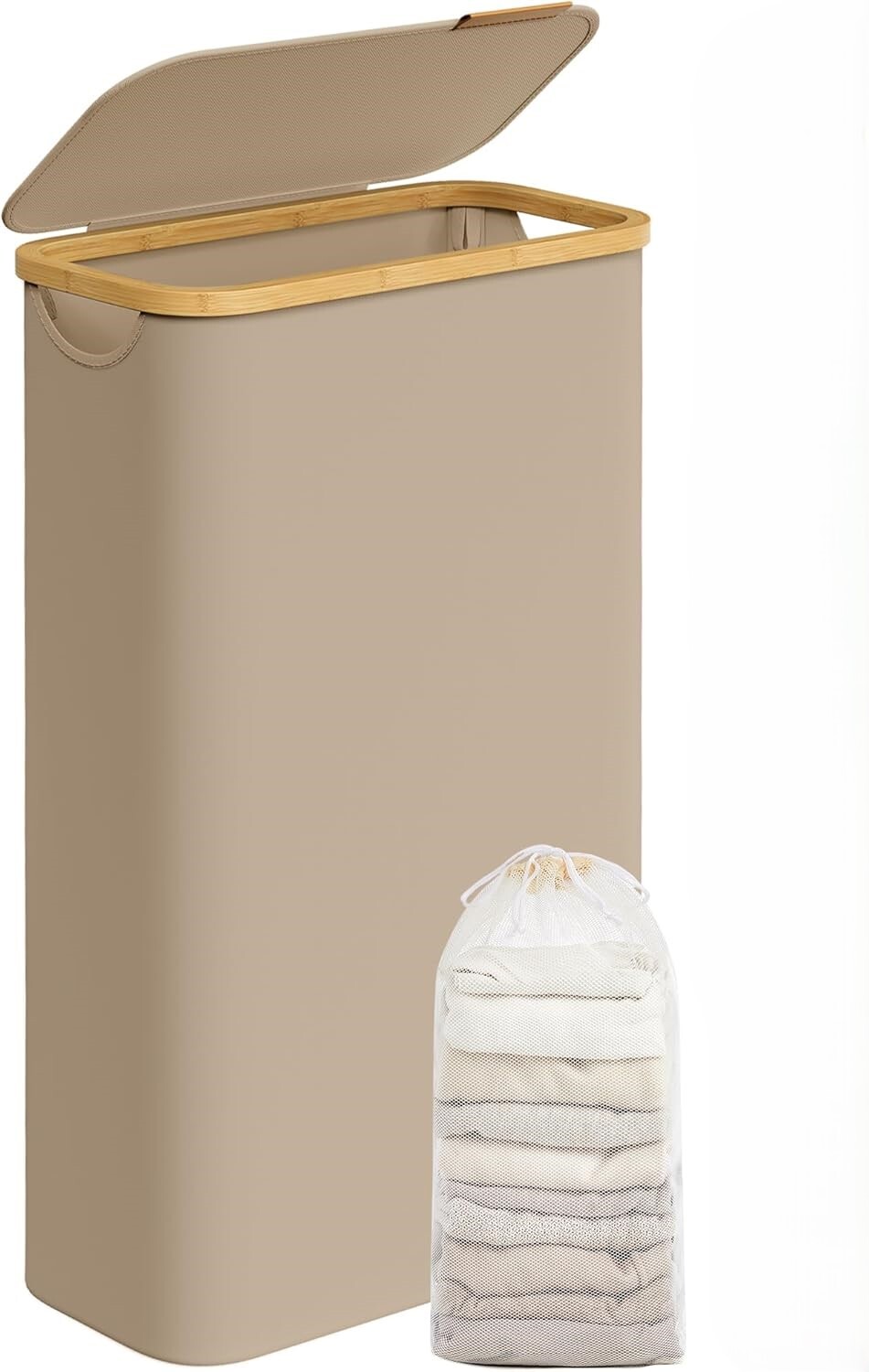 Koš na prádlo Leslie 65 L hnědý