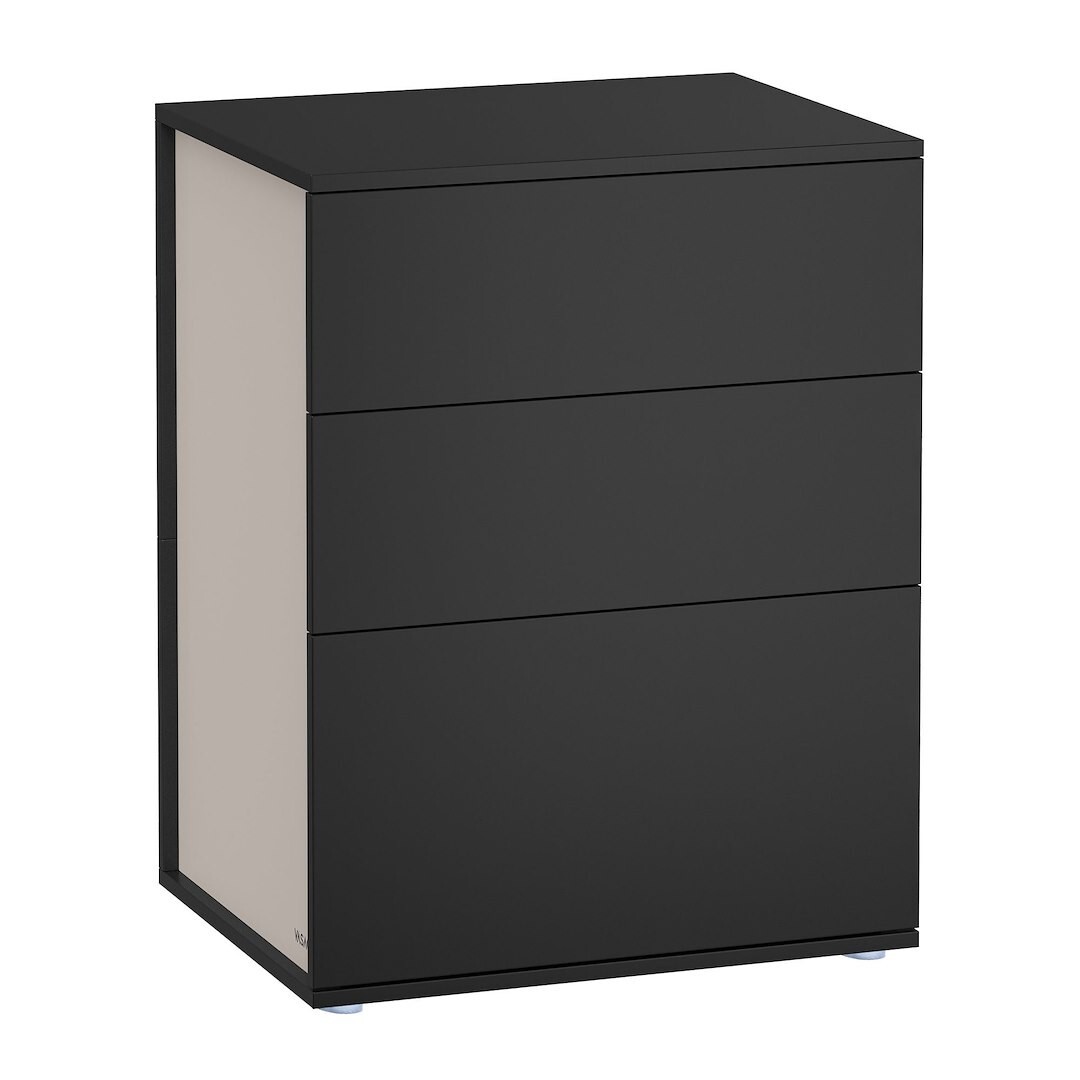 Noční stolek Inner černý/cappuccino