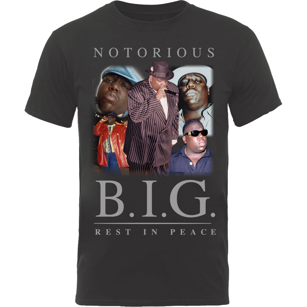 Biggie Smalls tričko Collage Čierna S