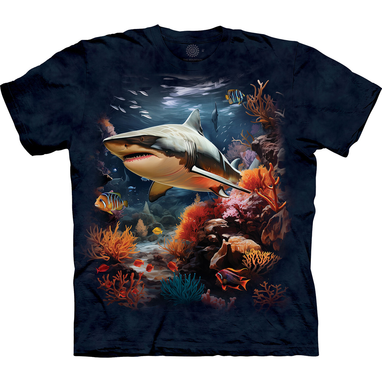 Tričko unisex Mountain Reef Ruler Shark (žralok) - tmavo modré,