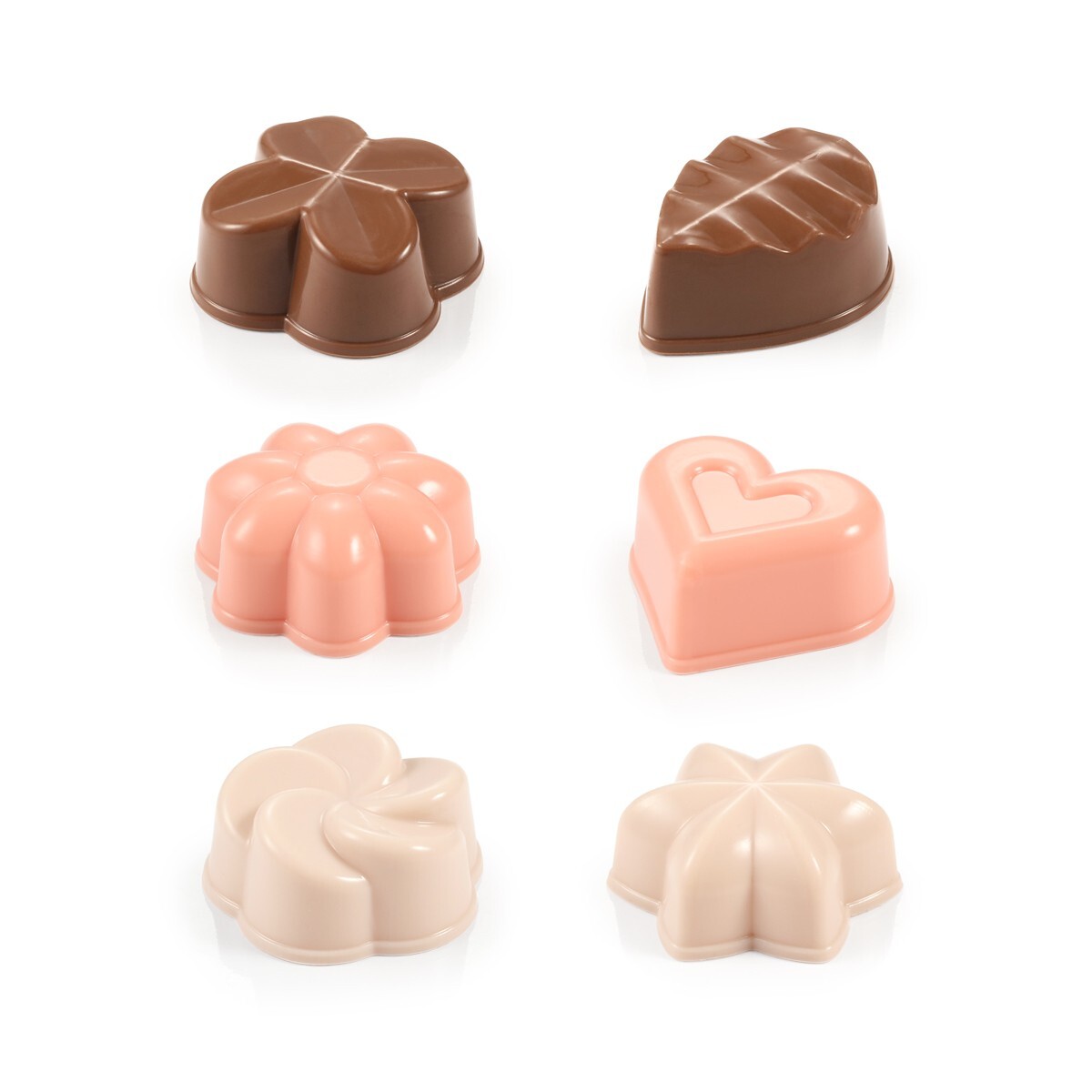 Formičky na čokoládové pralinky DELÍCIA, 6 ks