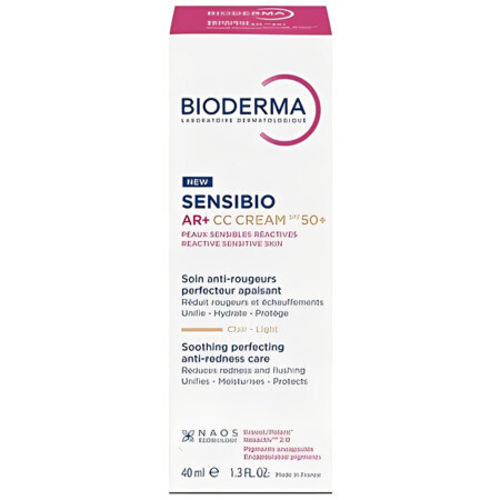 BIODERMA  Sensibio ar+ cc krém SPF 50 na reaktívnu a citlivú pleť 40 ml