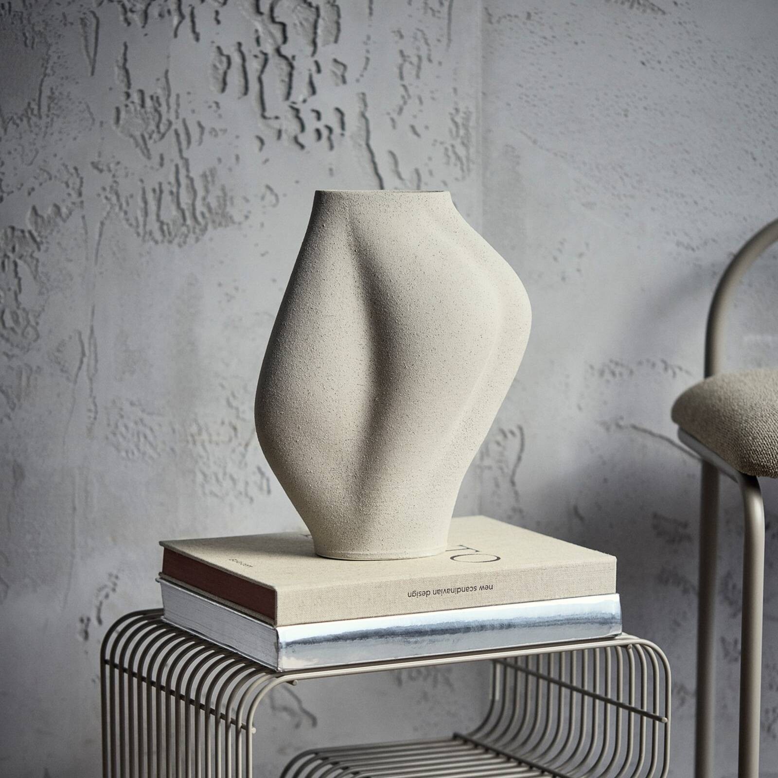 AYTM Váza Saltare, 35 cm, taupe, keramika