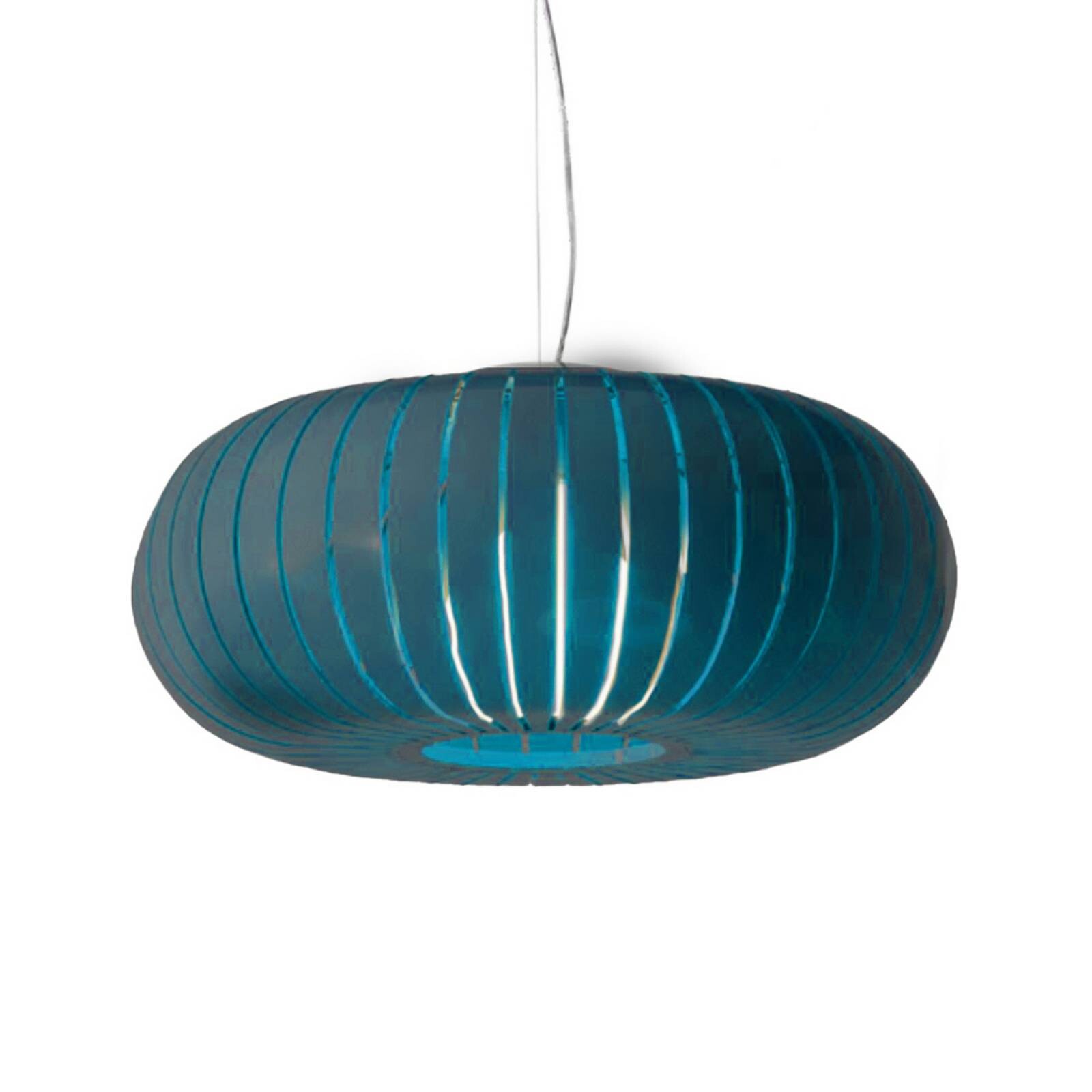 Kartell Závěsné svítidlo Teresa, petrol, Ø 50 cm, E27-LED