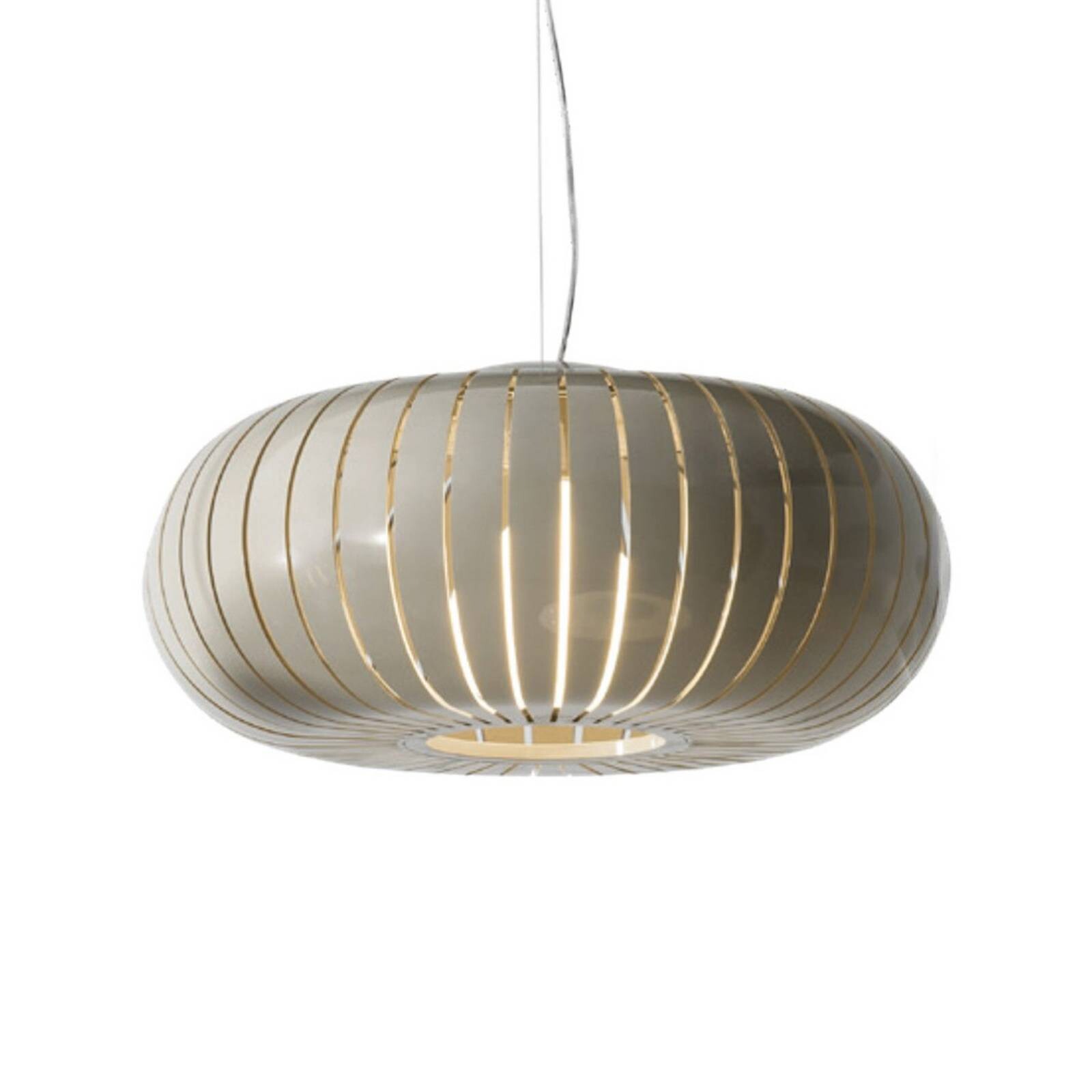 Kartell Závesné svietidlo Teresa, šedá, Ø 50 cm, E27-LED