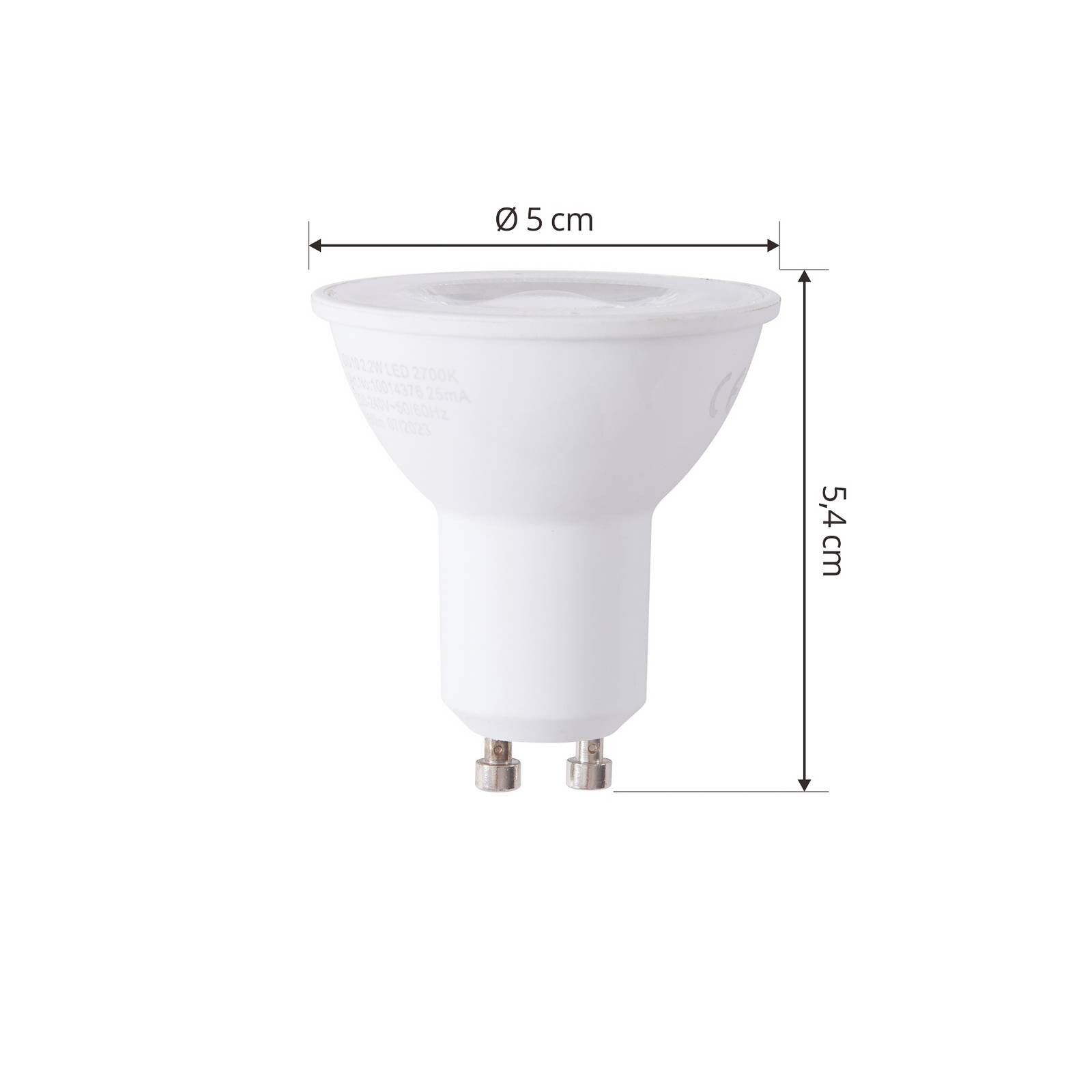 Arcchio LED žiarovka GU10 2,2 W 2700K 350lm sada 3 ks