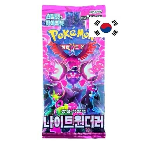 Nintendo Pokémon Scarlet and Violet Night Wanderer Booster Balíček - korejsky