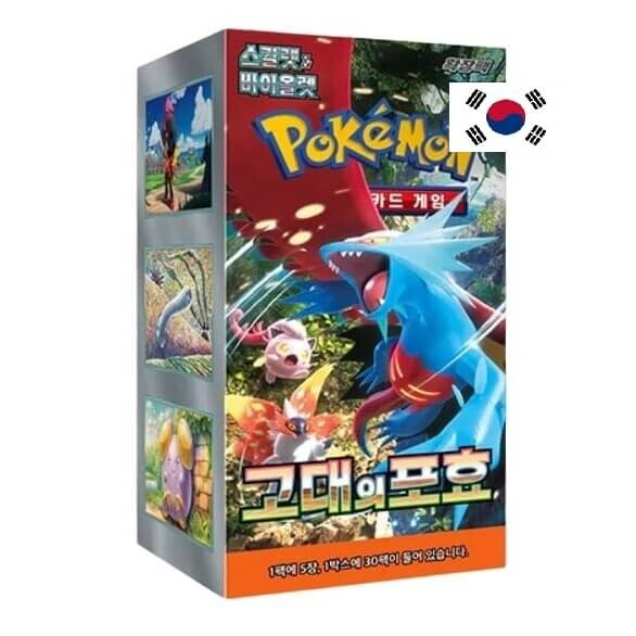 Nintendo Pokémon Scarlet and Violet Ancient Roar Booster Box - kórejsky