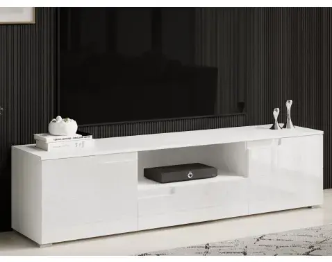 TV skrinka Spice, biela lesk%