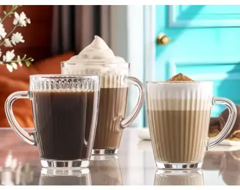 Sklenený hrnček Nordic Line, 400 ml%