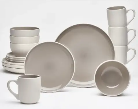 Jedálenský servis (16 dielov) London, taupe%