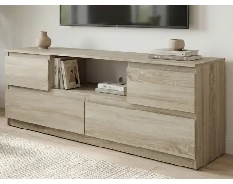 TV skrinka Carlos, dub sonoma, šírka 140 cm%