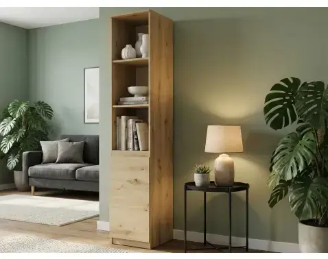 Regál s dvierkami Carlos, dub artisan, šírka 40 cm%