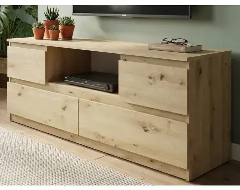 TV skrinka Carlos, dub artisan, šírka 140 cm%