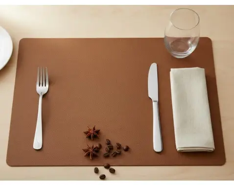 Prestieranie 45x30 cm, vzhľad kože, koňak%